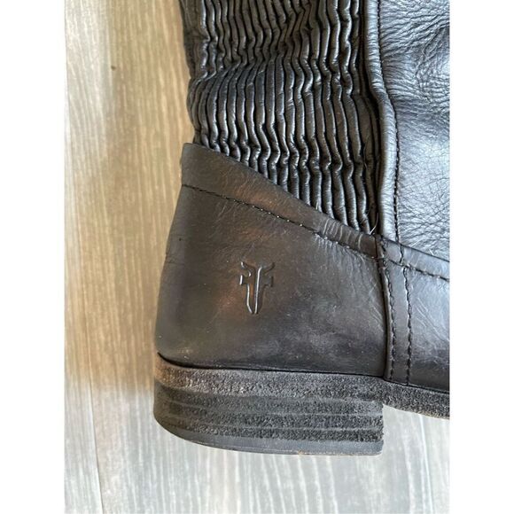 Frye Melissa black leather boots Size 8.5 - Picture 4 of 12
